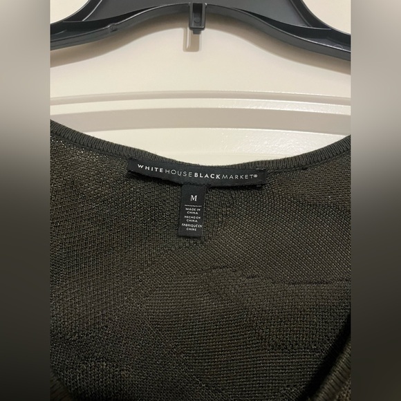 WHBM V-Neck Camouflage Sweater - Picture 6 of 6